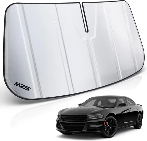 Vista 45 de MZS Parasol para parabrisas compatible con RAV4 2019-2026 / RAV4 Prime 2021-2026, parasol plegable para ventana delantera de SUV con bolsa