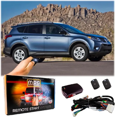 MPC Kit de arranque remoto compatible con Toyota RAV4 2013-2018 || Plug and Play || Mandos a distancia de 1 botón incluidos || Instalación en 10