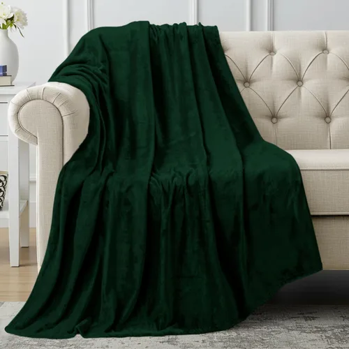 Vista 76 de Utopia Bedding - Manta de vellón de lujo, mullida, antiestática; manta de suave microfibra de 8.8 oz/yd² (300 g/m²) para sofá y cama; tamaño Gris