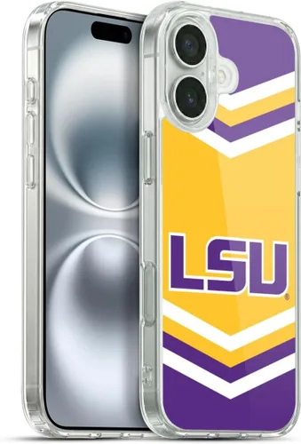 Vista 153 de Head Case Designs Funda de gel suave con licencia oficial de la Universidad Estatal de Louisiana LSU Camou compatible con Apple iPhone 7 Plus/iPhone