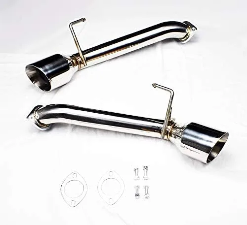 Silenciador trasero de eje recto de acero inoxidable para Nissan 370Z 2009-2021