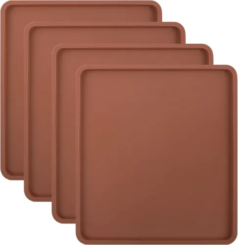 Vista 10 de Aulock 3 hojas de silicona para deshidratar alimentos con borde, compatibles con bandejas Cosori/Excalibur/Magic Mill de 14 x 14 pulgadas, forro