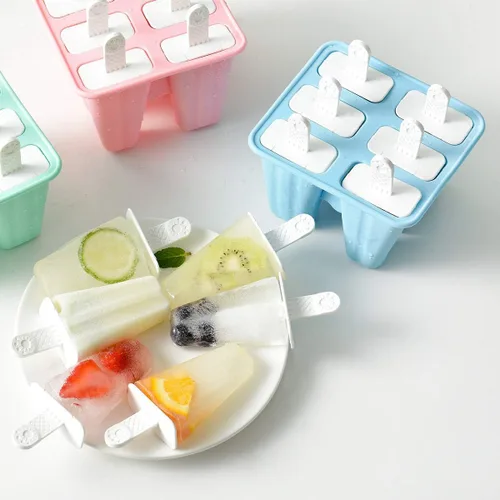 Vista 6 de Molde para Paletas, Fabricador de Paletas, Moldes para Paletas de 6 Piezas, Moldes de Silicona para Paletas de Hielo Sin BPA, Molde para Paletas