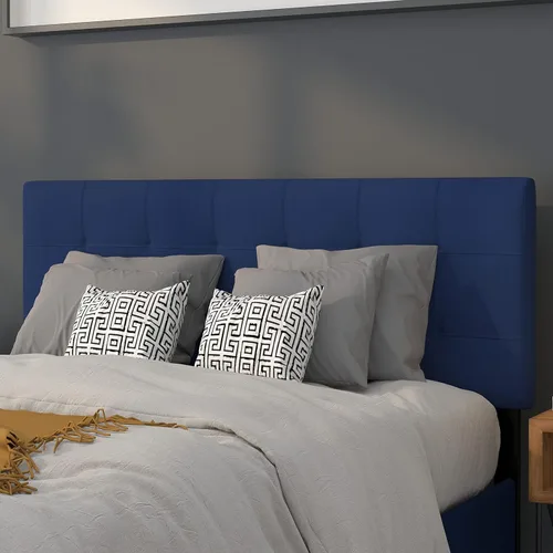 Vista 15 de Flash Furniture Bedford - Cabecero tapizado con capitoné de puntada de caja para cama individual en tela beige