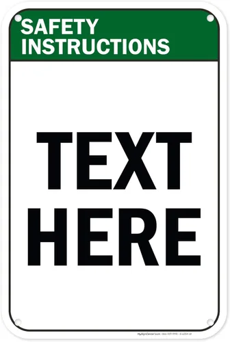 Vista 75 de Letrero de precaución personalizado, letrero ANSI, compatible con Osha, 7 x 10 pulgadas, libre de óxido, aluminio 040, resistente a la decoloración