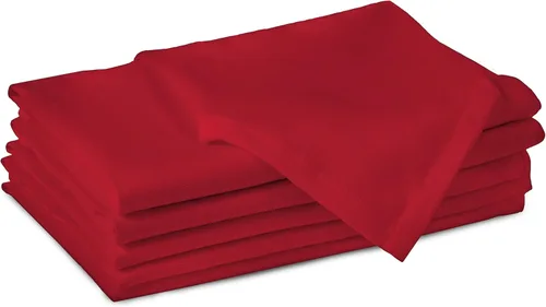 Vista 19 de Encasa XO Juego de 6 servilletas de tela de ladrillo, 17 x 17 pulgadas, servilletas de cena de algodón de color sólido, servilletas de boda lavables
