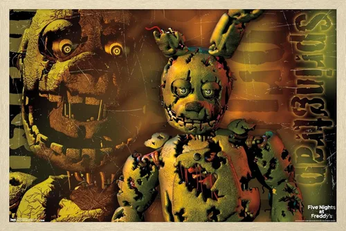 Vista 5 de Trends International Five Nights at Freddy's - Póster de pared Springtrap, 14.725 x 22.375 pulgadas, versión premium sin marco