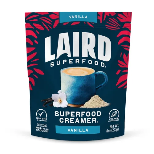 Vista 15 de Laird Superfood Creamer - Crema en polvo con sabor a chocolate y menta para el café, bolsa de 8 onzas