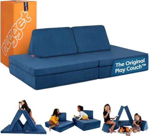 Vista 11 de Nugget - El sofá de juego original para niños - Sofá modular de espuma infantil para sala de juegos, imaginación y juego creativo abierto - Muebles