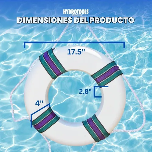 Vista 4 de Swimline Espuma con forma de anilla Boya para alberca Anillo de tiro
