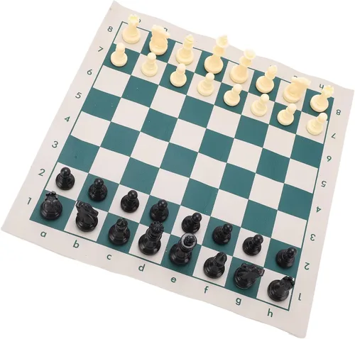 Vista 4 de Generic PVC Portable Chess Travel Portable Folding Chess Sets for Indooroutdoor Play Relaxation