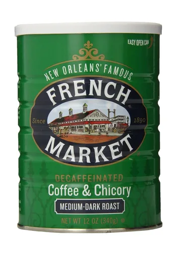 Vista 7 de French Market Coffee & Chicory - Café molido tostado medio oscuro, lata de 12 onzas (paquete de 1)