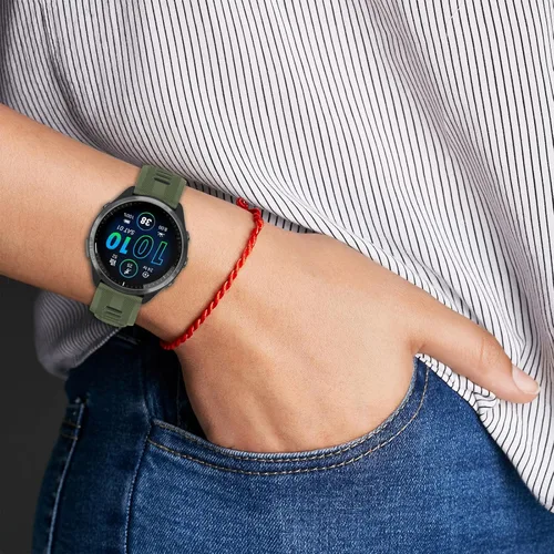 Vista 4 de TopPerfekt Correa compatible con reloj Garmin Forerunner 965 – Correa de repuesto de silicona suave para reloj inteligente 965 para mujeres y hombres