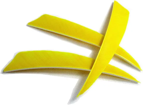 Vista 5 de Letszhu Paletas de pavo real de 4 pulgadas con flechas de tiro con arco para caza y tiro al blanco (paquete de 25)