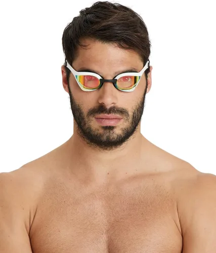 Vista 5 de ARENA Gafas de natación unisex Cobra Ultra Swipe Racing con tecnología antivaho Lente dura de policarbonato Agua/Salvia/Pavo Real