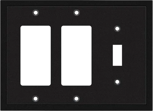 Vista 47 de Henne Bery Placa decorativa de pared con borde moderno, tapa de tomacorriente para cubrir enchufe, aleación de zinc maciza duradera