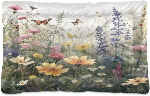 Vista 41 de Almohadilla de cama para mascotas con estampado de vaca 3D, tapete suave para cama de perro con parte inferior antideslizante, almohadilla de jaula