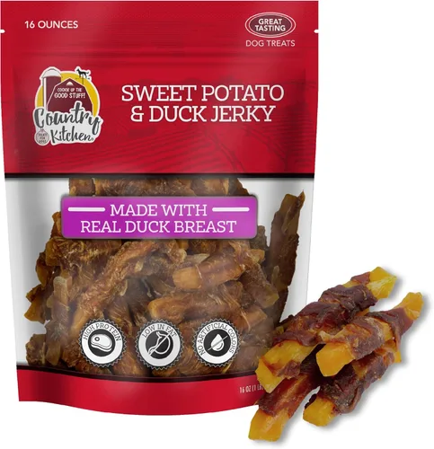 Vista 10 de Country Kitchen Golosinas tiernas para perros, hechas con carne de res real, alta proteína, baja en grasa, sin colores artificiales, 16 onzas