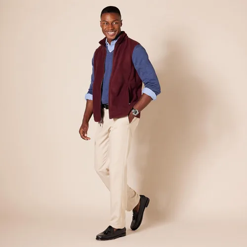 Vista 5 de Tienda Essentials Men's Full-Zip Polar Fleece Vest (Available in Big & Tall)