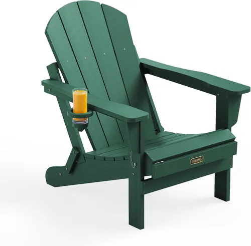 Vista 71 de SERWALL - Silla plegable Adirondack para patio, jardín, exterior, resistente a la intemperie, sillas para hoguera, color naranja