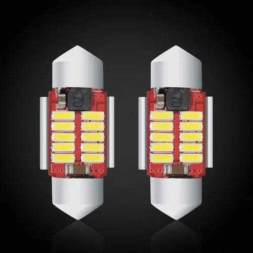Alla Lighting DE3021 DE3175 Bombillas LED superbrillantes 4014 10-SMD 1.102 in 1.142 in 12V LED DE3022 6428 bombillas para mapa interior de festón,