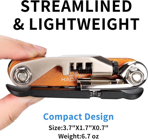 Vista 5 de Multitool - Herramienta de cadena/Torx/Hex/Destornillador - Kit de reparación de bicicletas compacto y ligero para bicicletas de carretera y montaña