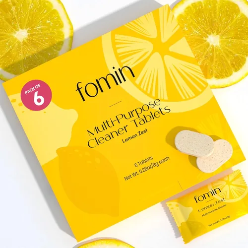 Vista 7 de FOMIN Tabletas de repuesto de limpiador multisuperficie (paquete de 12) – Lemon Zest – Tabletas de repuesto de limpiador multiusos, limpiador