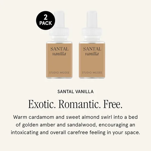 Vista 2 de Pura x Studio McGee Home Diffuser Refill, 2 Pack, Santal Vanilla
