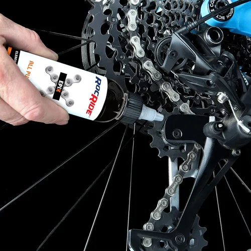 Vista 5 de RocRide EPIX - Lubricante para cadena de bicicleta multiusos. Aceite sintético limpia, lubrica, protege contra el desgaste y la corrosión.