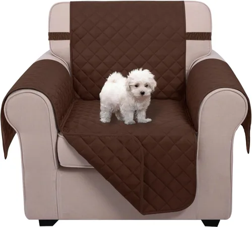 Vista 9 de U-NICE HOME Funda para sillón reclinable, reversible, con correas elásticas, resistente al agua, protege de perros y mascotas, sillón pequeño
