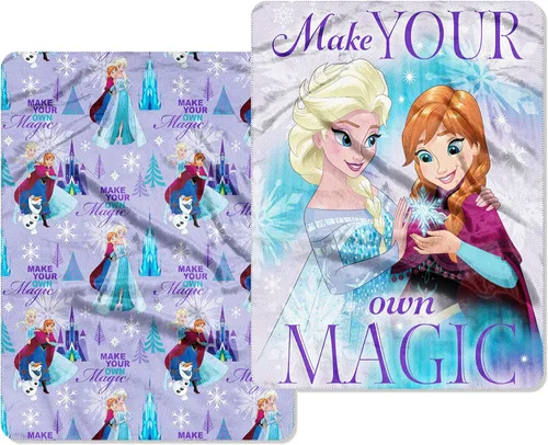 Vista 4 de Disney Frozen 'Out in The Cold' - Manta de forro polar para niños, 46 x 60 pulgadas