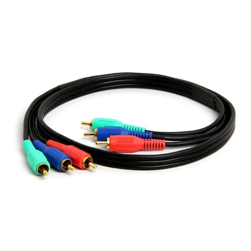 Vista 2 de Cmple - Cable de video componente RGB macho 3 RCA macho a 3RCA macho para HDTV - 3 pies