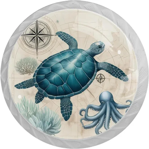 Vista 16 de NEWzone 4 Pack Dresser Drawer Cabinet Knobs Agate Marble Round Shape Crystal Glass Knobs Pulls Handles for Kitchen Wardrobe Cupboard Door Hardware