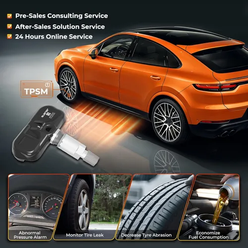 Vista 6 de Jsueng Sensor TPMS, sensor de sistema de monitoreo de presión de neumáticos de 315 Mhz para Honda Accord 2008-2012, Honda CR-V 2007-2011, Honda Fit