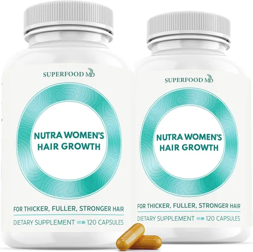 Suplementos Balance para el Crecimiento del Cabello para Mujeres, a partir de 45 años, comprobados por clientes para una cobertura visiblemente más