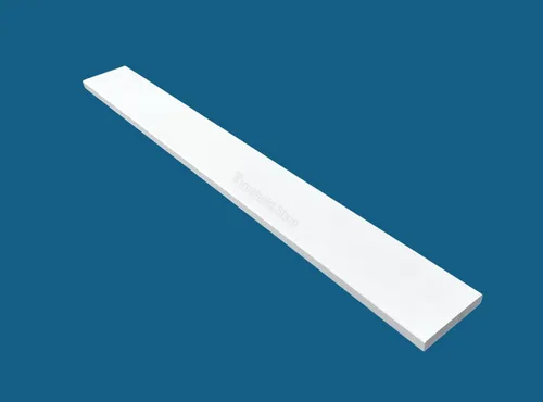 Vista 3 de Umbral de Mármol Artificial Súper Blanco para Bordillo de Ducha, Protector contra Salpicaduras de Tocador de Baño, Alféizar de Ventana, Transiciones