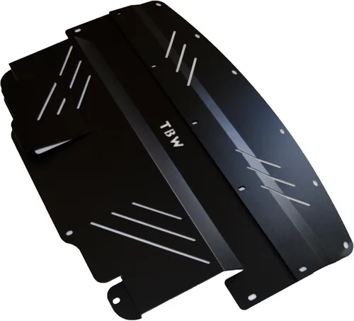 Bandeja de aluminio TBW negro para RWD Infiniti G37 y Nissan 370Z - Placa de deslizamiento del motor