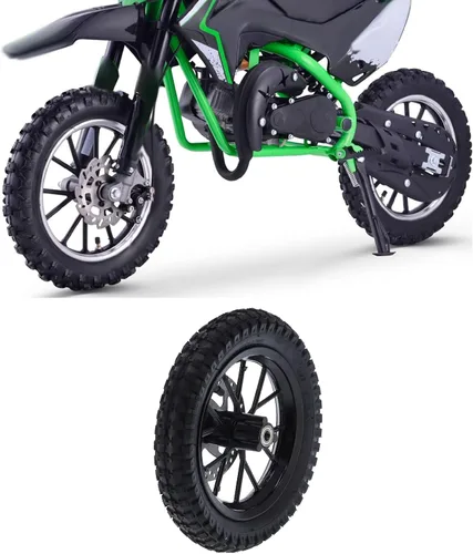 Vista 4 de Llanta para mini picadora de neumáticos de 12.5, rueda delantera y neumáticos, rueda delantera de goma de 12.5 x 2.75 pulgadas, pernos de piñón