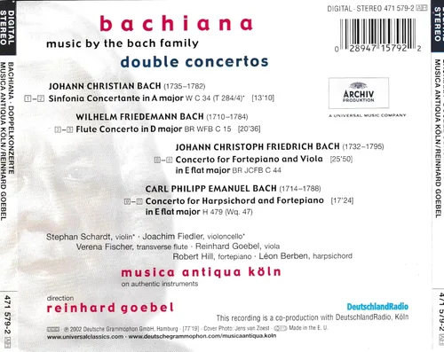 Vista 2 de Bachiana Música de la familia Bach - Conciertos dobles