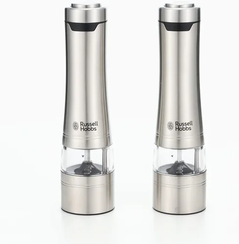 Vista 9 de Russell Hobbs 7922JP Molinillo eléctrico, sal y pimienta, sal de roca, especias de pimienta, grosor ajustable, juego de 2