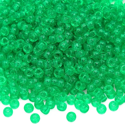 Vista 19 de 1000 piezas Cuentas de pony de 9 mm Turquesa Cuentas de plástico Barril de Turquesa para Pulsera, Cuentas de pelo para Trenzas, Llavero, Fabricación