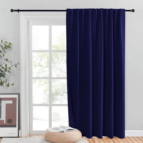 Vista 20 de NICETOWN Cortinas para Puerta Corredera, Cortina Térmica Ancha Oscurecedora para Puerta de Patio, Persiana Vertical, Cortinas para Puerta de Vidrio