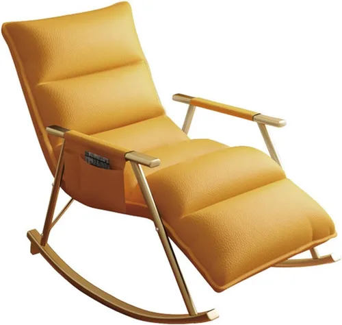 Adjustable Leather Recliner Chair with Footrest Ergonomic Rocking Chair for Living Room Stylish ge Upholstered Lounge Chair with Storage