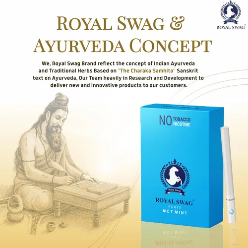Vista 3 de ROYAL SWAG Cigarrillos de menta a base de hierbas 100% libres de nicotina y sin tabaco (1 caja = 20 unidades)