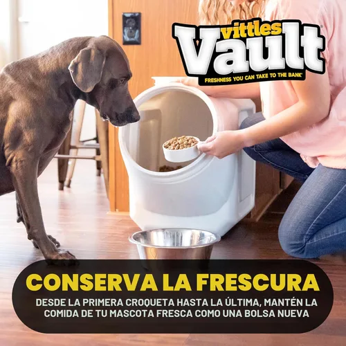 Vista 2 de Gamma2 Vittles Vault - Contenedor apilable de almacenamiento de alimentos para perros con tapa de sellado, contenedor de almacenamiento de alimentos