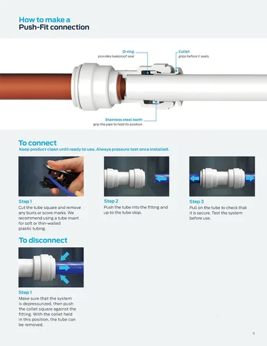 Vista 2 de 12 conectores de unión de plástico blanco