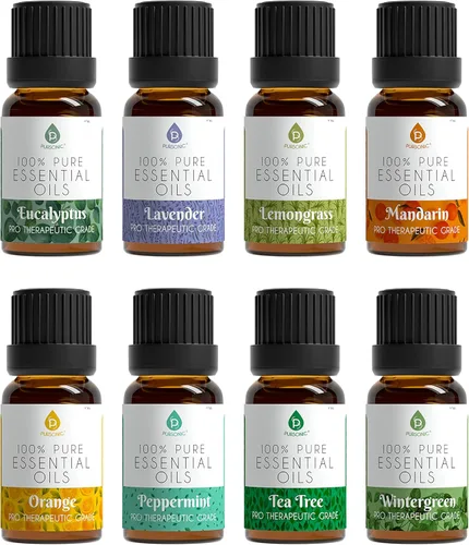 Vista 8 de Aceites esenciales 100% puros de esencia natural, poder curativo de la naturaleza con eucalipto, incienso, lavanda y menta