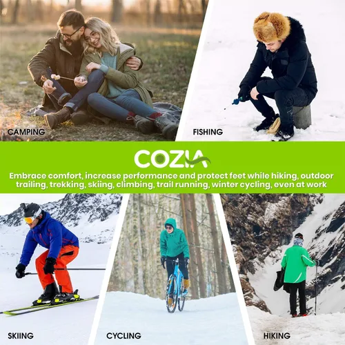 Vista 5 de Merino Wool Socks for Men and Women Warm thermal Boot Hiking Socks 3 Pairs