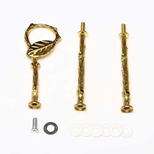 Vista 9 de 5 juegos de 3 niveles de cerámica para tartas de soporte de mango/torre de soporte para cupcakes/soporte de postre/plato de pastelería