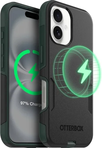 Vista 24 de OtterBox Funda para iPhone 16 Commuter Series - Baby Blue Jeans